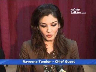 Raveena Tandon At Rizvi College For Youth Election Campaign