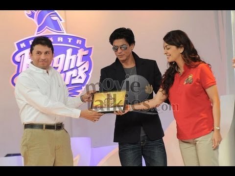 SHAH RUKH KHAN unveiled the New 'Kolkata Knight Riders' logo