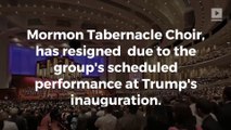 Mormon choir member quits to avoid performing at Trump's inauguration