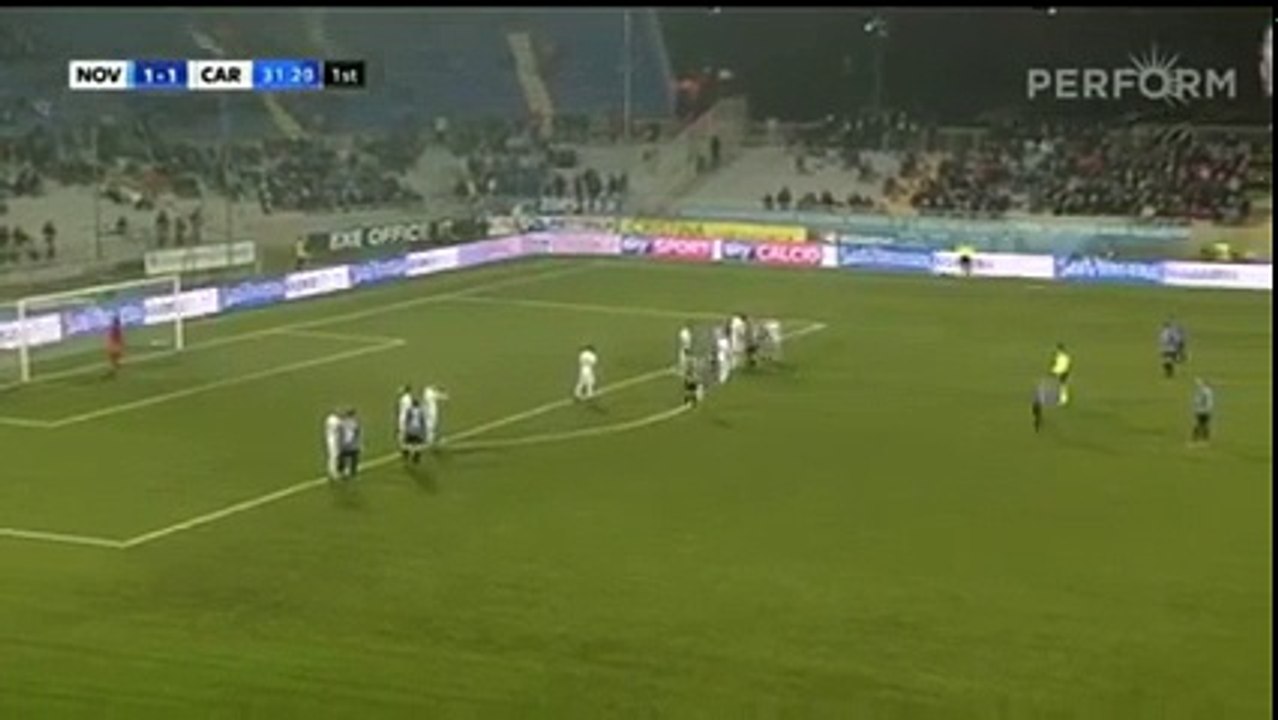 Novara vs Novara 2-1 Goal Gianluca Sansone  Serie B  30-12-2016