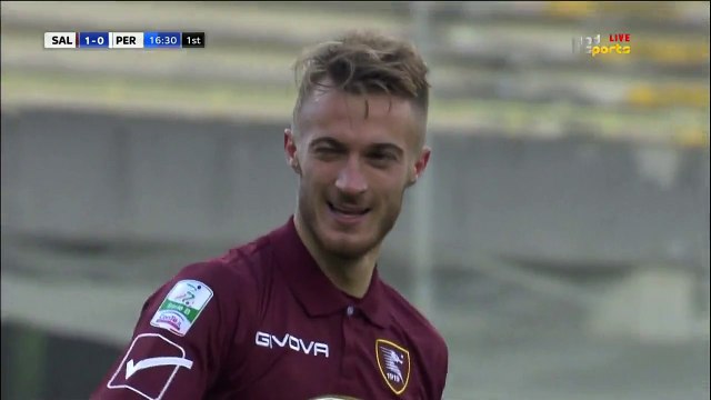 1-0 Alfredo Donnarumma Goal Italy Serie B - 30.12.2016 Salernitana 1-0 Perugia Calcio