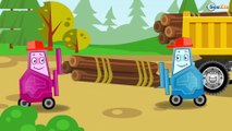 The Yellow Truck and The Bulldozer - Construction Trucks Video - Vehicle & Chi Chi Car for children