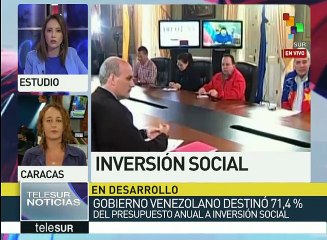 Venezuela destinó el 71.4% de su presupuesto a la inversión social