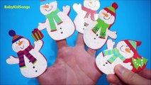 Snowman Finger Family Christmas Song Edition White Winter Snowman Nursery Rhyme Kids video