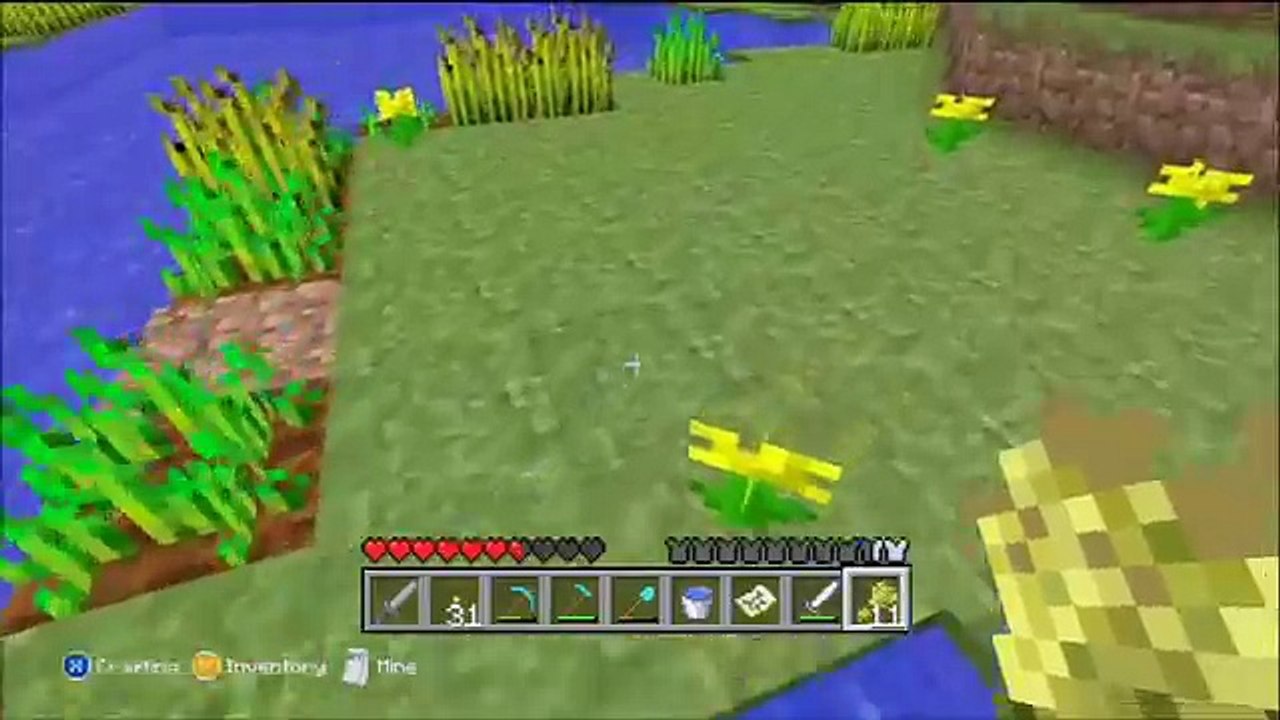 Minecraft for Xbox 360 Part 28 - Harvesting wheat, finishing the house