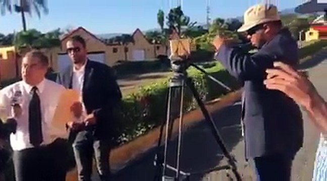 Lo que dijo Percival Peña al visitar la cabaña dónde la policía mato a su Hijo