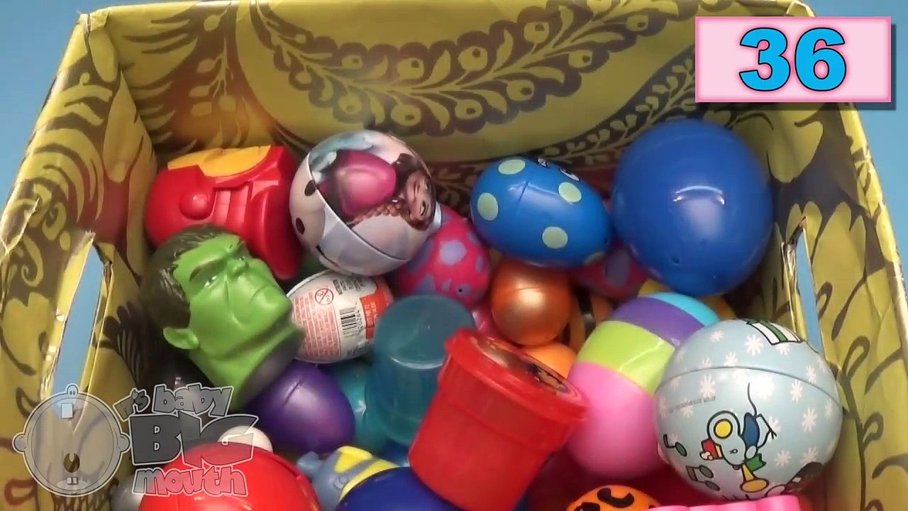 NEW Huge 101 Surprise Egg Opening Kinder Surprise Elmo Minecraft Disney Frozen Thomas the Train