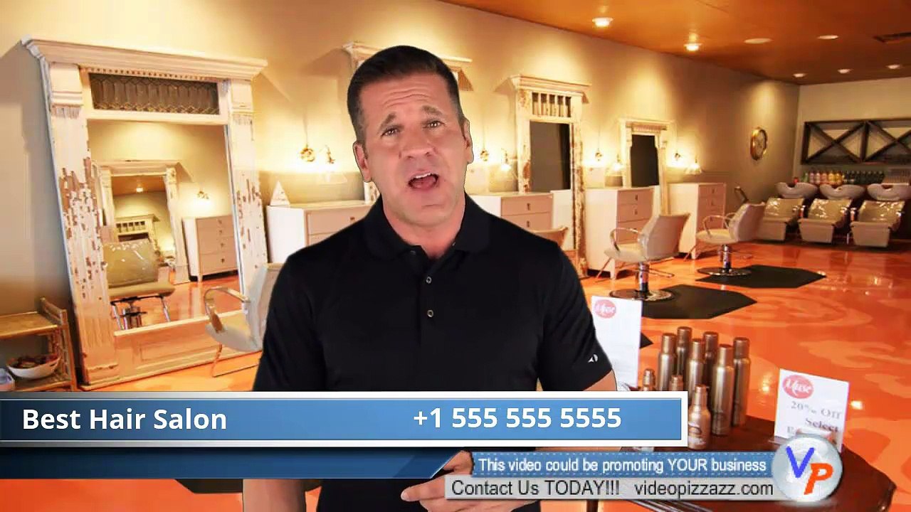 Hair Salon - Compelling and Affordable Video Commercial - Beauty Salon Male Spokesperson