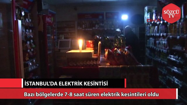 İstanbul'da elektrik kesintisi isyan ettirdi
