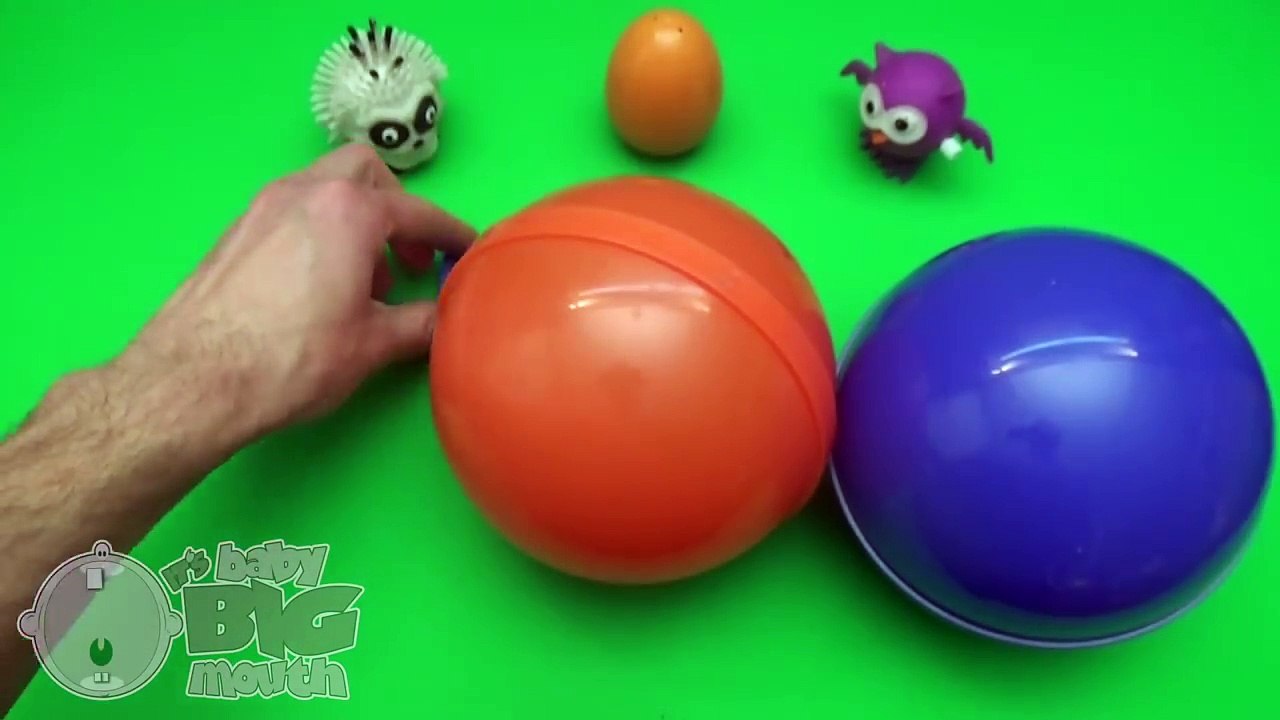 Best of Surprise Egg Learn-A-Word! Spelling Halloween Words (Teaching Letters Opening Eggs)