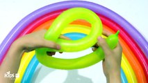 Learn colors with Wet water Balloons Finger Nursery Balloon Learn colours for children