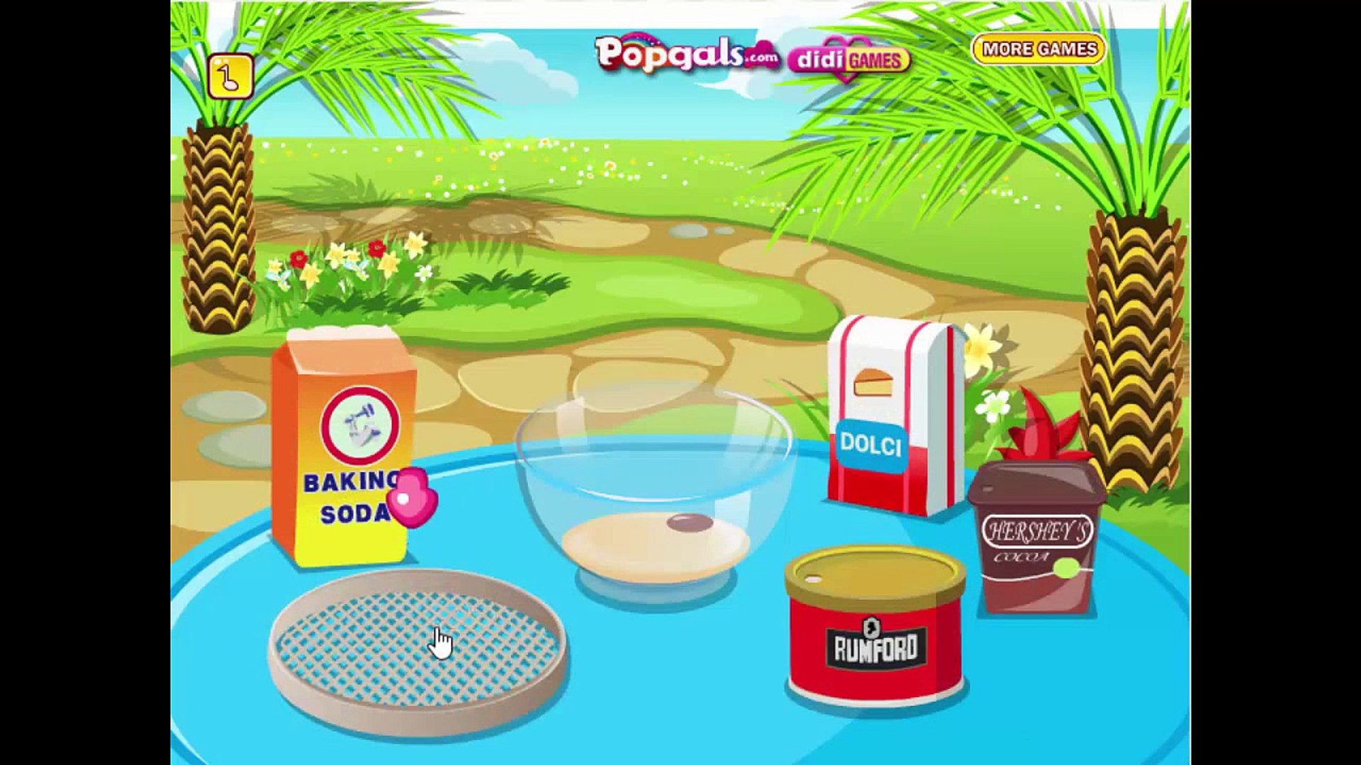 Disney Princess games - Games Chocolate Cheesecake - Baby videos games for kids