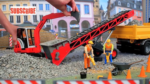 Игрушки для детей Bruder - Мультик про машинки - Мини-экскаватор. Игрушки машинки для детей