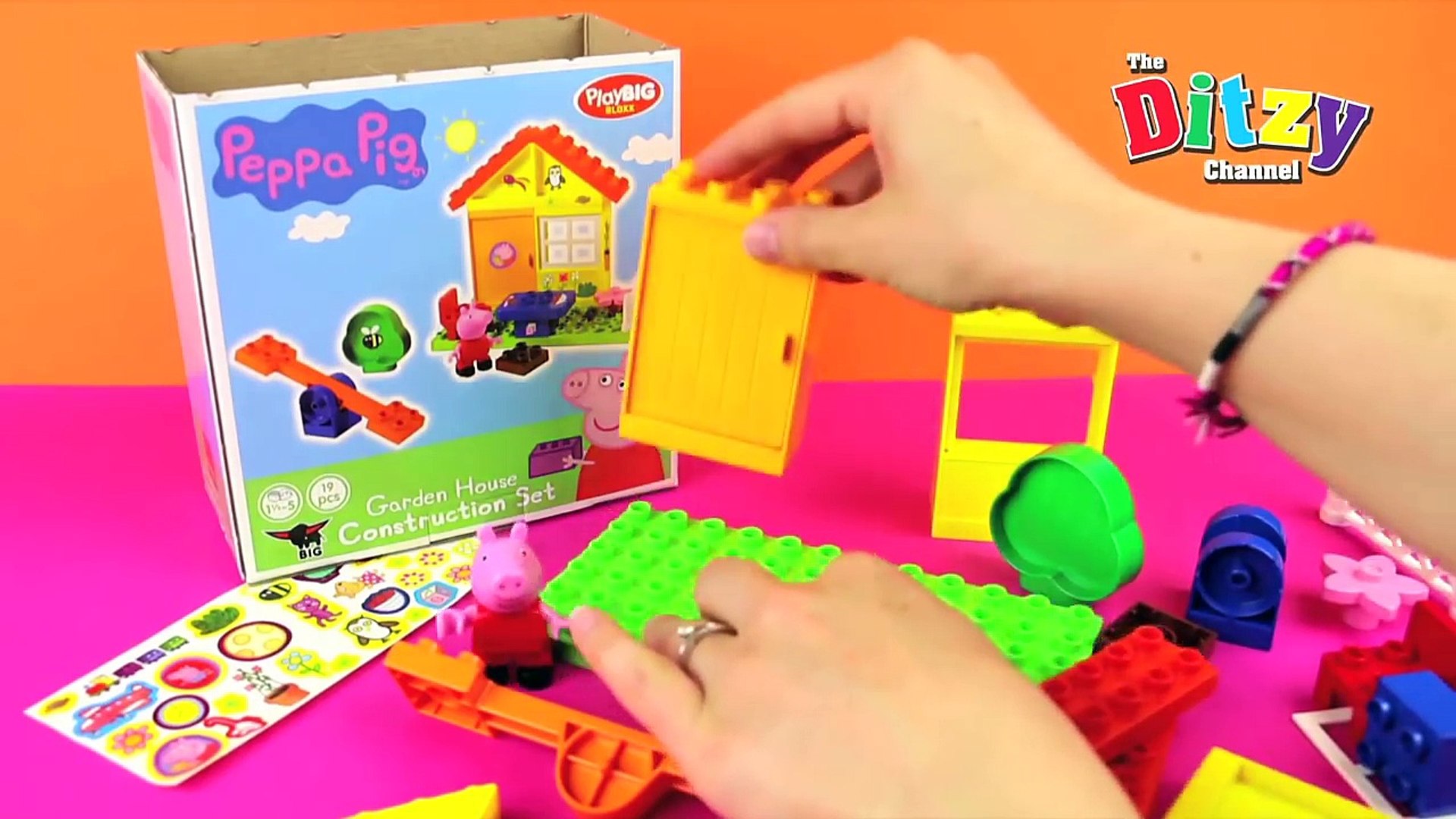 peppa pig garden house construction set