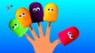 The Finger Family Song with Ice Cream ( Red, Yellow, Blue, Orange, Green Colors) for Children Kids