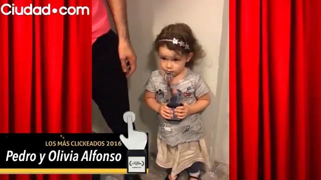 ¡Papá e hija premiados! entre Los Mas Clickeados 2016 - Pedro y OLI