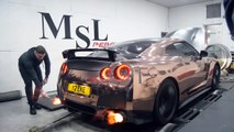 Flamethrower Exhaust Of A Nissan GTR LIGHTS A CIGARETTE-! Oh Yes It Is Definitely Possible! AND VERY DANGEROUS!!!