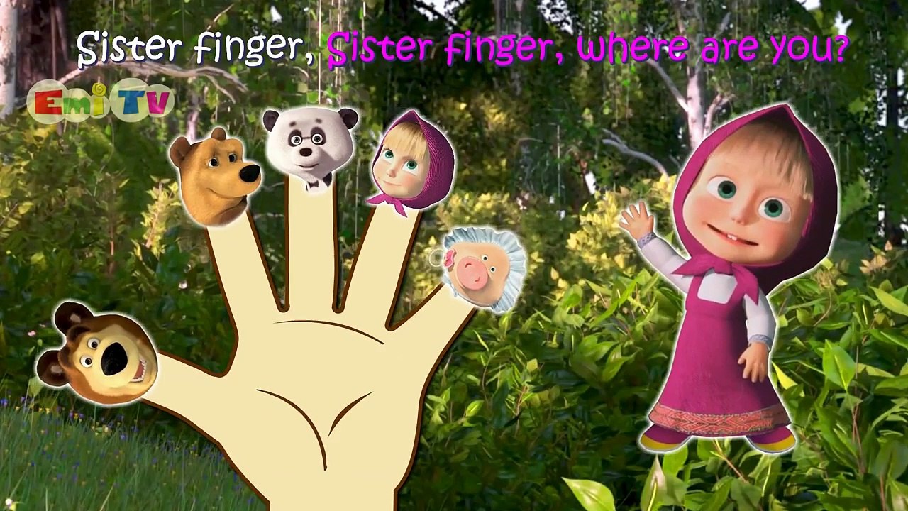 Masha Finger Family | Nursery Rhymes Lyrics