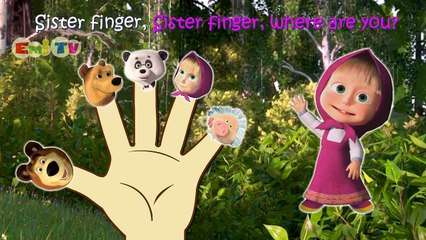 Masha Finger Family | Nursery Rhymes Lyrics