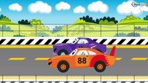 Coche de Policía y Carros de Carreras | Carritos para niños | Dibujo animado | Videos para niños