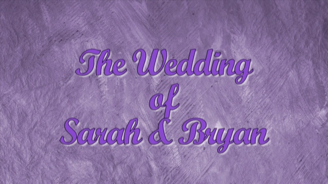 Sarah & Bryan's Wedding - 2012