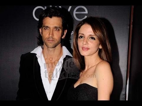 Hrithik Roshan and Suzzane Roshan at Arjun Rampal's 'Alive' perfume launch after party