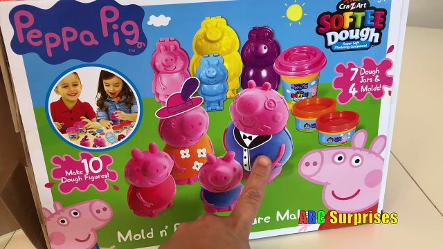 PEPPA PIG Family Mold N Play 3d Figure Maker Cra-Z-Art SOFTEE Dough Playset Fun for Kids Toys