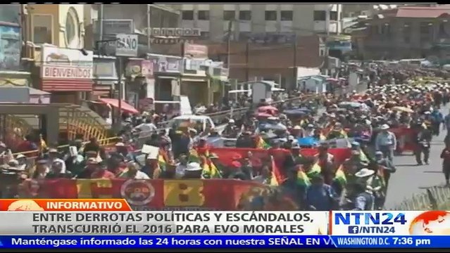 Fue noticia en 2016: Escándalos de pareja y derrotas políticas para Evo Morales en Bolivia