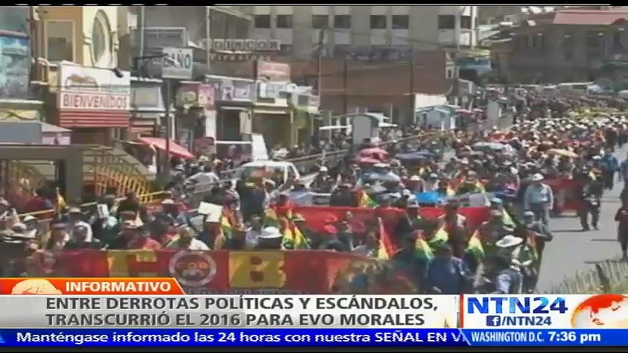 Fue noticia en 2016: Escándalos de pareja y derrotas políticas para Evo Morales en Bolivia