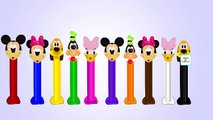 Mickey Mouse Club House Pez Dispensers And Teenage Mutant Ninja Turtles Pez Dispensers Learn Colors