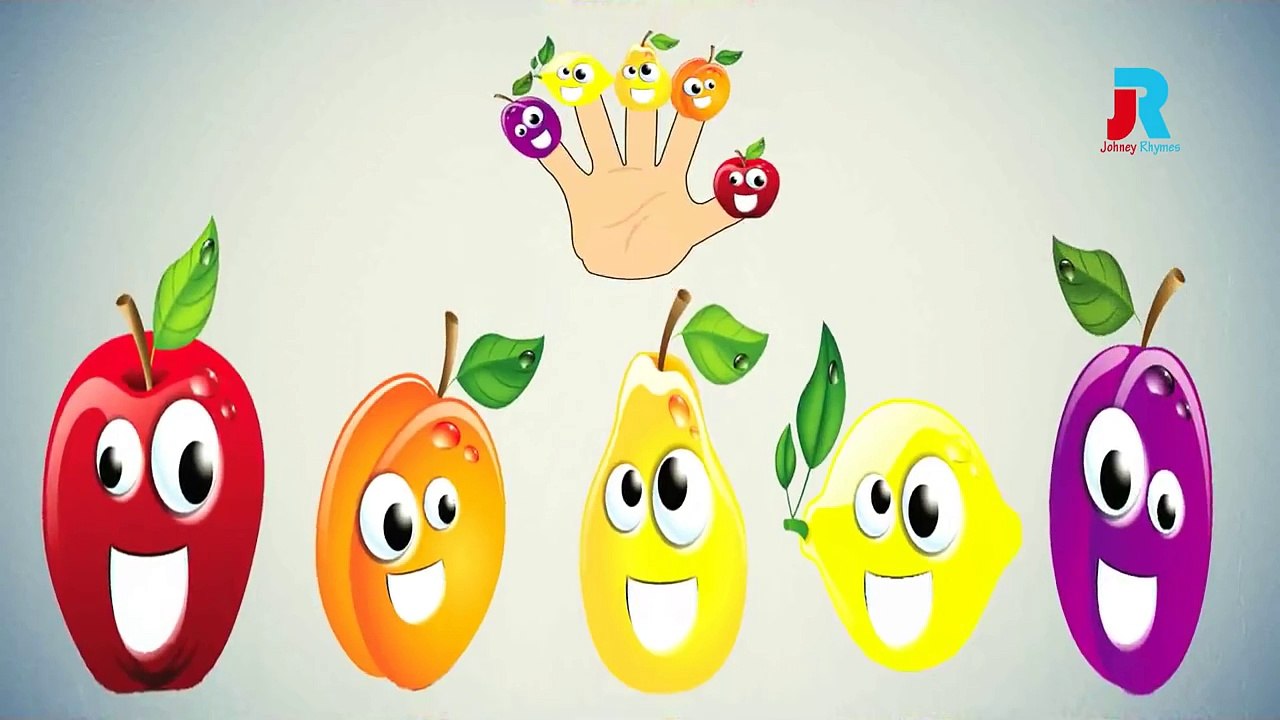 FRUITS Finger Family Cartoon Animation Nursery Rhymes For Children