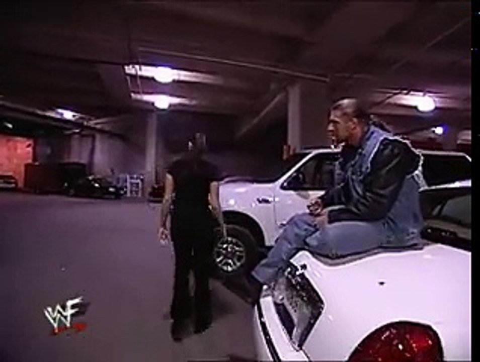 Stephanie McMahon Crawling On Top Of Limousine...