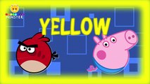 Learn Colors Pacman Peppa Pig vs Angry Birds - Color Balls for Kids - Fun Learning Videos for Kids