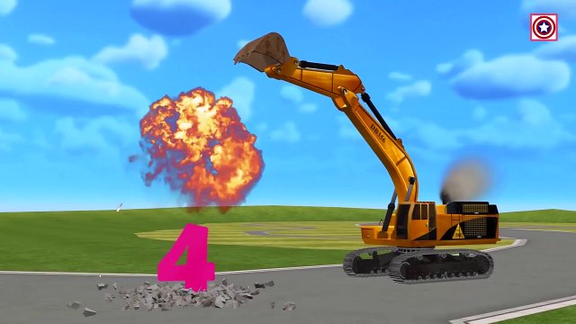 Construction Vehicles for Children Learn Numbers With Vehicles Kids Learning Videos
