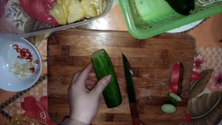 Delicious crunchy cucumbers mannequin attractive