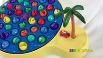 LETS GO FISHING Game XL Spiderman Learn Colors with Princess T Fun Famil