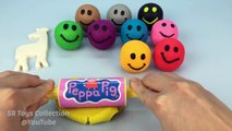 Play and Learn Colours with Play Dough Smiley Face Zoo Animal Molds Fun & Creative for Kids