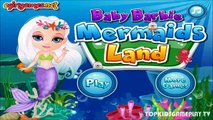 Fun Baby Barbie Episode - Baby Barbie Mermaids Land - Baby Videos Games For Little Kids