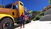 Lightning McQueen Transportation with Spiderman Kids Cartoon Nursery Rhymes Songs for Children SHS
