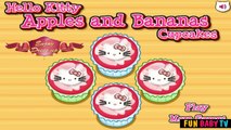Hello Kitty Apples and Banana Cupcakes - Cooking Video