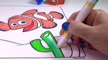 Coloring Marlin from Finding Nemo & Dory Color Wonder Crayola Magic Ink Surprise