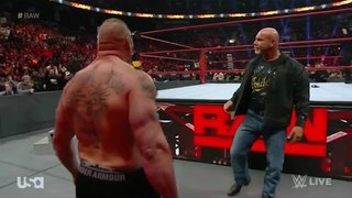 Wwe Raw 28 Dec 2016 Goldberg return and want other Match with Brock Lesnar on Royal Rumble 2017 - YouTube
