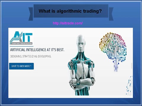 What is algorithmic trading?