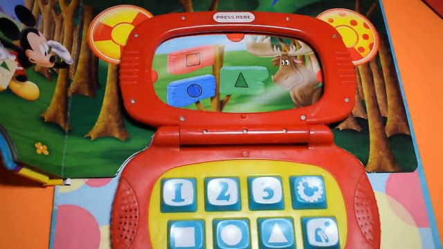 MICKEY MOUSE CLUBHOUSE SOUND BOOK MY FIRST LAPTOP LEARN SHAPES COLORS PLAYHOUSE DISNEY JUNIOR KIDS