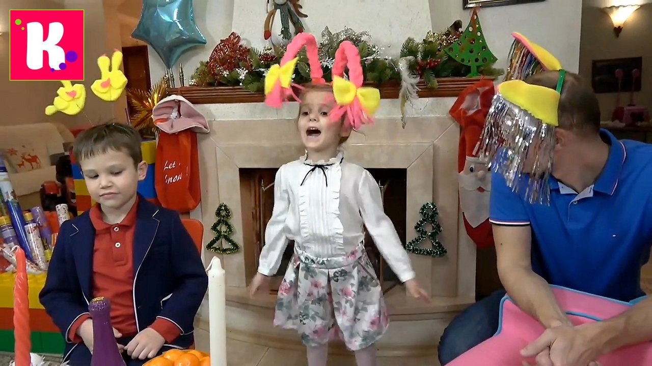 Новогодний стол Челлендж Мальчики VS Девочек Поздравления с Новым 2017 Годом от Кати и Макса новое видео канала ♥♥♥