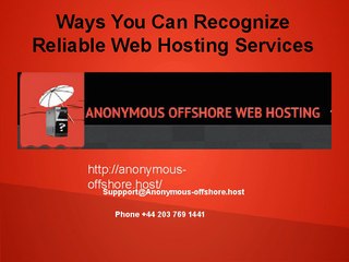Ways You Can Recognize Reliable Web Hosting Services