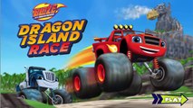 Nick Jr | Blaze and the Monster Machines | Dragon Island Race | Dip Games For Kids