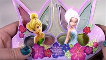 Disney Fairies TINKERBELL Cosmetic Set! Beauty Bag with Lip Gloss Lip Balm Nail Polish! SHOPKINS