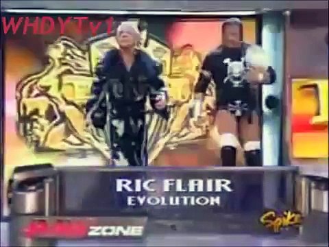 WWE Batista vs Ric Flair w_ Triple H (RAW 2005)