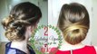 Two Simple Holiday Updo Ideas | Christmas Ideas | Braidsandstyles12